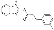 CAS#: 83408-78-0, ((3-Methylphenyl)Amino)Ethanethioic Acid S-1H-Benzimidazol-2-Yl Ester