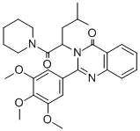 CAS 登录号：83409-03-4， 1-(4-甲基-2-(4-氧代-2-(3,4,5-三甲氧基苯基)-3(4H)-喹唑啉基)戊基)哌啶