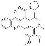 CAS 登录号：83409-11-4， 1-(4-甲基-1-氧代-2-(4-氧代-2-(3,4,5-三甲氧基苯基)-3(4H)-喹唑啉基)戊基)吡咯烷