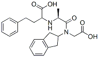 CAS 登录号：83435-65-8， N-(N-(1-羧基-3-苯基丙基)丙氨酰)-N-(茚满-2-基)甘氨酸