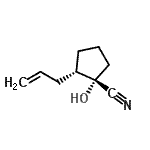 CAS 登录号：834885-74-4， (1S,2S)-2-烯丙基-1-羟基环戊烷甲腈