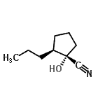 CAS 登录号：834885-78-8， (1S,2S)-1-羟基-2-丙基环戊烷甲腈