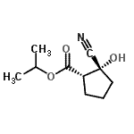 CAS#: 834886-12-3, Isopropyl (1S,2R)-2-cyano-2-hydroxycyclopentanecarboxylate