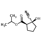 CAS#: 834886-24-7, Isopropyl (1R,2S)-2-cyano-2-hydroxycyclopentanecarboxylate