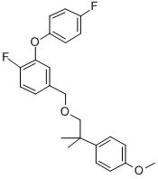 CAS 登录号：83492-95-9， 1-氟-2-(4-氟苯氧基)-4-[[2-(4-甲氧基苯基)-2-甲基-丙氧基]甲基]苯