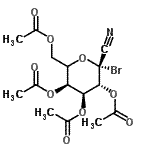 CAS#: 83497-42-1, (2R,3R,4S,5S)-6-(Acetoxymethyl)-2-bromo-2-cyanotetrahydro-2H-pyran-3,4,5-triyl triacetate