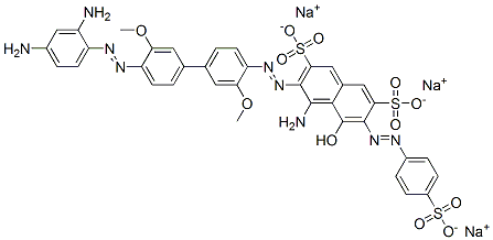 CAS#: 83562-72-5, Trisodium 4-Amino-3-((4-((2,4-Diaminophenyl)Azo)-3,3-Dimethoxy(1,1-Biphenyl)-4-Yl)Azo)-5-Hydroxy-6-((4-Sulphonatophenyl)Azo)Naphthalene-2,7-Disulphonate
