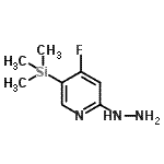 CAS#: 837364-91-7, 4-Fluoro-2-hydrazino-5-(trimethylsilyl)pyridine