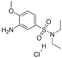 CAS 登录号：83763-52-4， 3-氨基-N,N-二乙基-4-甲氧基苯磺酰胺单盐酸盐