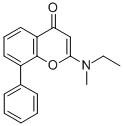 CAS 登录号：83767-05-9， 2-(乙基甲基氨基)-8-苯基-4H-1-苯并吡喃-4-酮