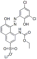 CAS#: 83784-12-7, Lithium 5-[(3,5-Dichloro-2-Hydroxyphenyl)Azo]-4-[(Ethoxycarbonyl)Amino]-6-Hydroxynaphthalene-2-Sulphonate