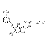CAS 登录号：83803-78-5， 6-(乙酰氨基)-4-羟基-3-[2-(3-膦酸基苯基)偶氮]-2-萘磺酸酯铵盐(1:2)