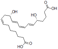 CAS 登录号：83861-61-4， 20-羧基-白三烯 B4