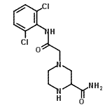 CAS#: 83863-78-9, 4-{2-[(2,6-Dichlorophenyl)amino]-2-oxoethyl}-2-piperazinecarboxamide