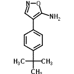 CAS 登录号：838875-87-9， 4-[4-(2-甲基-2-丙基)苯基]-1,2-恶唑-5-胺