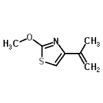 CAS#: 83893-81-6, 4-Isopropenyl-2-methoxy-1,3-thiazole