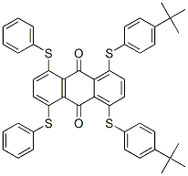 CAS#: 83929-64-0, 1,4-Bis[[4-(1,1-Dimethylethyl)Phenyl]Thio]-5,8-Bis(Phenylthio)-9,10-Anthracenedione
