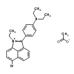 CAS#: 83950-28-1, 6-Bromo-2-[4-(diethylamino)phenyl]-1-ethylbenzo[cd]indolium acetate