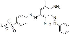 CAS 登录号：83968-65-4， 4-[[4,6-二氨基-5-(苯基偶氮)间甲苯基]偶氮]苯磺酸钠