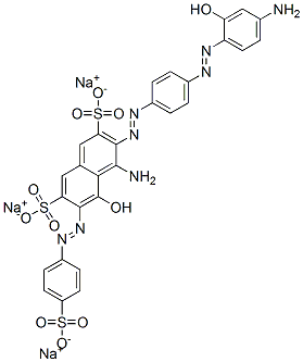 CAS#: 83968-71-2, Trisodium 4-Amino-3-[[4-[(4-Amino-2-Hydroxyphenyl)Azo]Phenyl]Azo]-5-Hydroxy-6-[(4-Sulphonatophenyl)Azo]Naphthalene-2,7-Disulphonate