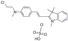 CAS#: 83969-10-2, 2-[2-[4-[(2-Chloroethyl)Methylamino]Phenyl]Vinyl]-1,3,3-Trimethyl-3H-Indolium Hydrogen Sulphate