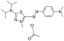 CAS#: 83969-14-6, 5-(Diisopropylamino)-2-[[4-(Dimethylamino)Phenyl]Azo]-3-Methyl-1,3,4-Thiadiazolium Acetate