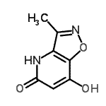 CAS 登录号：83988-34-5， 7-羟基-3-甲基[1,2]恶唑并[4,5-b]吡啶-5(4H)-酮