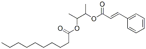 CAS 登录号：84006-32-6， 3-[(E)-3-苯基丙-2-烯酰基]氧基丁烷-2-基癸酸酯