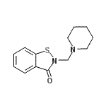 CAS#: 84012-57-7, 2-(1-Piperidinylmethyl)-1,2-benzothiazol-3(2H)-one