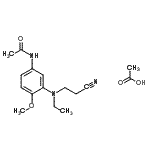 CAS#: 84030-50-2, N-{3-[(2-Cyanoethyl)(ethyl)amino]-4-methoxyphenyl}acetamide acetate (1:1)