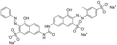 CAS#: 84045-67-0, Trisodium 4-Hydroxy-7-[[[[5-Hydroxy-6-[(2-Methyl-4-Sulphonatophenyl)Azo]-7-Sulphonato-2-Naphthyl]Amino]Carbonyl]Amino]-3-(Phenylazo)Naphthalene-2-Sulphonate