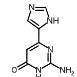 CAS 登录号：840529-33-1， 2-氨基-6-(1H-咪唑-4-基)-4(1H)-嘧啶酮