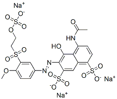 CAS#: 84083-05-6, Trisodium 4-(Acetylamino)-5-Hydroxy-6-[[4-Methoxy-3-[[2-(Sulphonatooxy)Ethyl]Sulphonyl]Phenyl]Azo]Naphthalene-1,7-Disulphonate