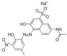 CAS#: 84083-08-9, Sodium 7-(Acetylamino)-3-Hydroxy-4-[(2-Hydroxy-5-Methyl-3-Nitrophenyl)Azo]Naphthalene-1-Sulphonate