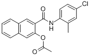 CAS#: 84100-16-3, 2-[N-(4-Chloro-2-methylphenyl)carbamoyl]-3-naphthyl acetate