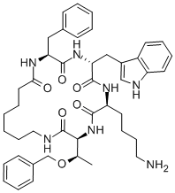 CAS#: 84211-54-1, Cyclo(7-Aminoheptanoyl-Phe-D-Trp-Lys-Thr[Bzl])