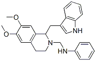 CAS#: 84218-36-0, N-[[1-(1H-Indol-3-Ylmethyl)-6,7-Dimethoxy-3,4-Dihydro-1H-Isoquinolin-2 -Yl]Methyl]Aniline