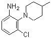 CAS 登录号：842965-35-9， 3-氯-2-(4-甲基-1-哌啶基)苯胺