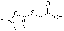 CAS 登录号：842965-64-4， [(5-甲基-1,3,4-恶二唑-2-基)硫基]乙酸