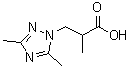 CAS 登录号：842977-00-8， 3-(3,5-二甲基-1H-1,2,4-三唑-1-基)-2-甲基丙酸