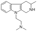CAS 登录号：84298-41-9， 1,2,3,4-四氢-9-(2-(二甲基氨基)乙基)-3-甲基-9H-吡啶并[3,4-b]吲哚