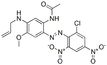 CAS 登录号：84385-44-4， N-[5-(烯丙基氨基)-2-[(2-氯-4,6-二硝基苯基)偶氮]-4-甲氧基苯基]乙酰胺