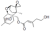 CAS 登录号：84412-91-9， (-)-12,13-环氧肖叶甲-9-烯-4b,15-二醇 15-[(E)-5-羟基-3-甲基-2-戊烯酸酯]