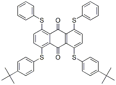 CAS#: 84434-36-6, 1,8-Bis[[4-(1,1-Dimethylethyl)Phenyl]Thio]-4,5-Bis(Phenylthio)Anthraquinone
