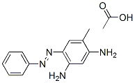 CAS 登录号：84434-41-3， 5-(苯基偶氮)甲苯-2,4-二胺单乙酸盐
