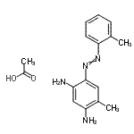 CAS 登录号：84434-44-6， 4-甲基-6-[(2-甲基苯基)偶氮]-1,3-苯二胺乙酸酯(1:1)
