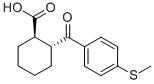 CAS 登录号：844856-85-5， 反式-2-(4-硫代甲基苯甲酰)环己烷-1-羧酸