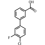 CAS#: 844878-88-2, 4'-Chloro-3'-fluoro-3-biphenylcarboxylic acid