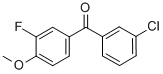 CAS 登录号：844885-00-3， 3-氯-3'-氟-4'-甲氧基二苯甲酮