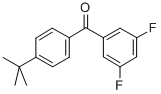 CAS 登录号：844885-10-5， 4-叔丁基-3',5'-二氟二苯甲酮